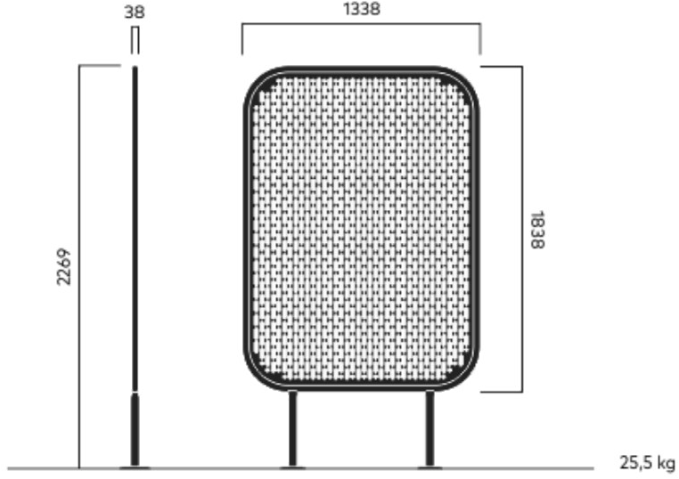 VESTRE Самонесущая вертикальная зеленая решетка из стали с порошковым покрытием Pop sun-id-1508088 - Вид №8