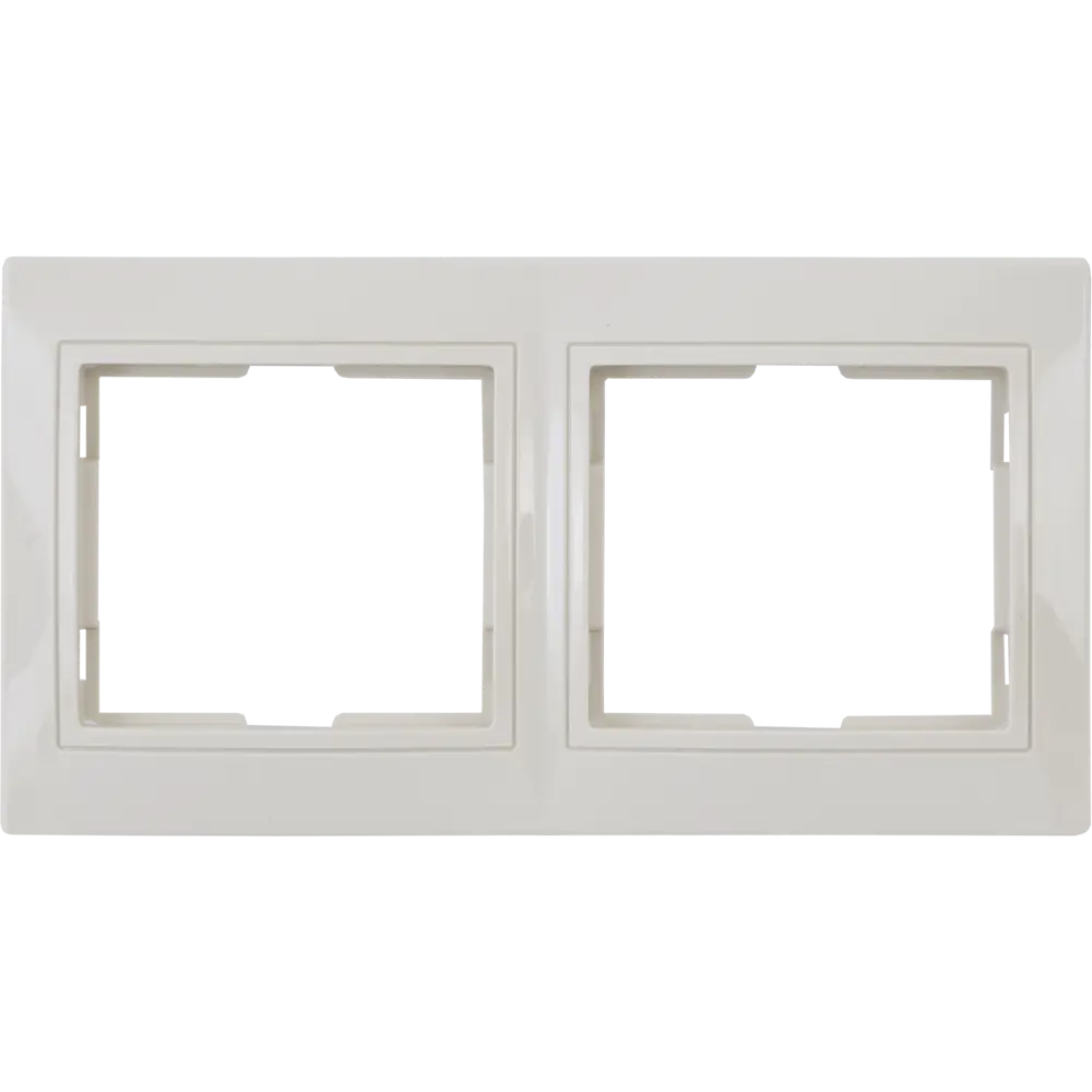 Рамка TDM ELECTRIC для розеток и выключателей бежевая, 2 поста 85591188 Таймыр STLM-0064414