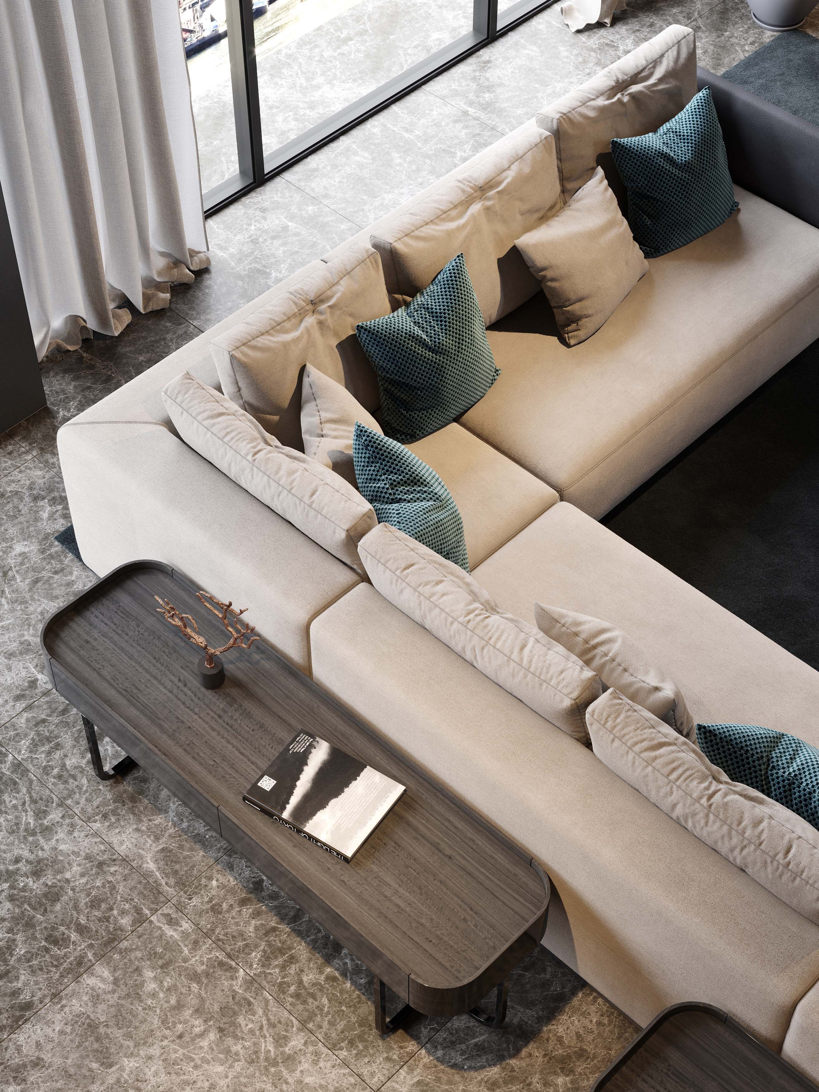 Бархатный угловой диван Stylish Club His &amp ARCH-00138156 - Вид №23