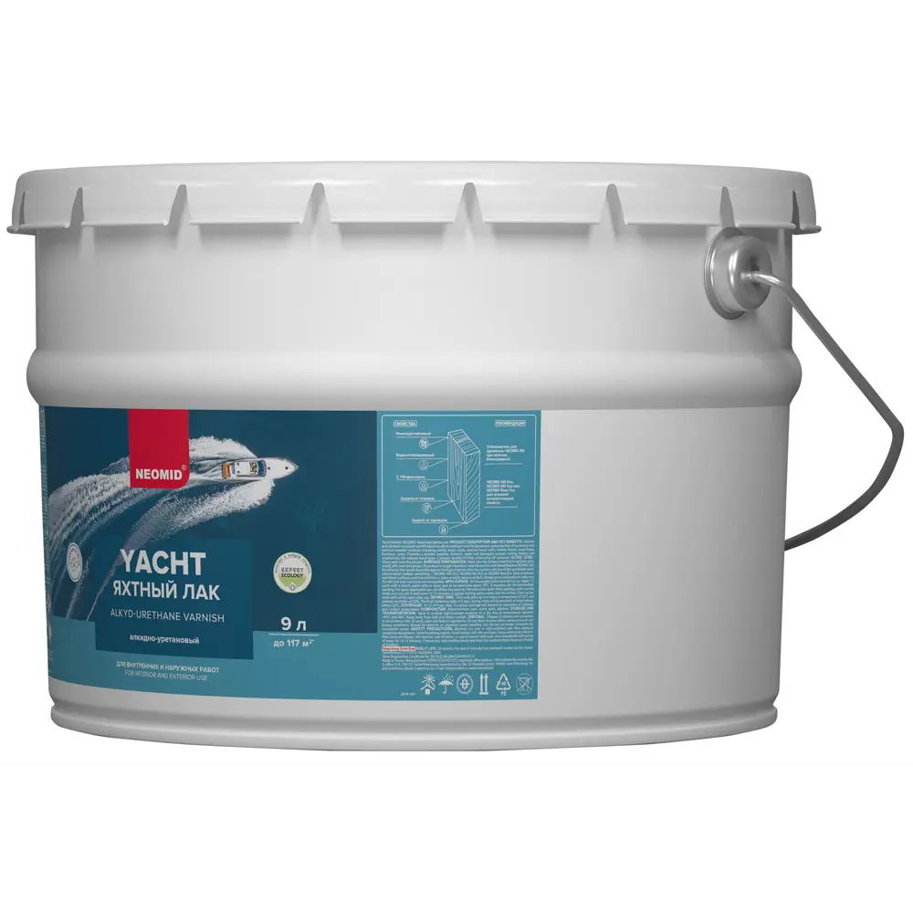 Яхтный лак NEOMID для дерева с УФ-защитой 9 л 18551871 STLM-0011303 - Вид №3