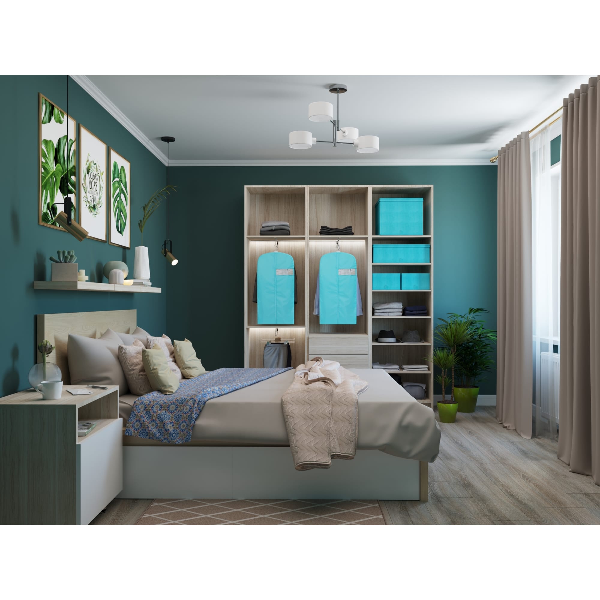 81965183 Каркас шкафа МФ 60,1x51,2x41,7 см, цвет дуб сонома Santreyd  - Вид №12