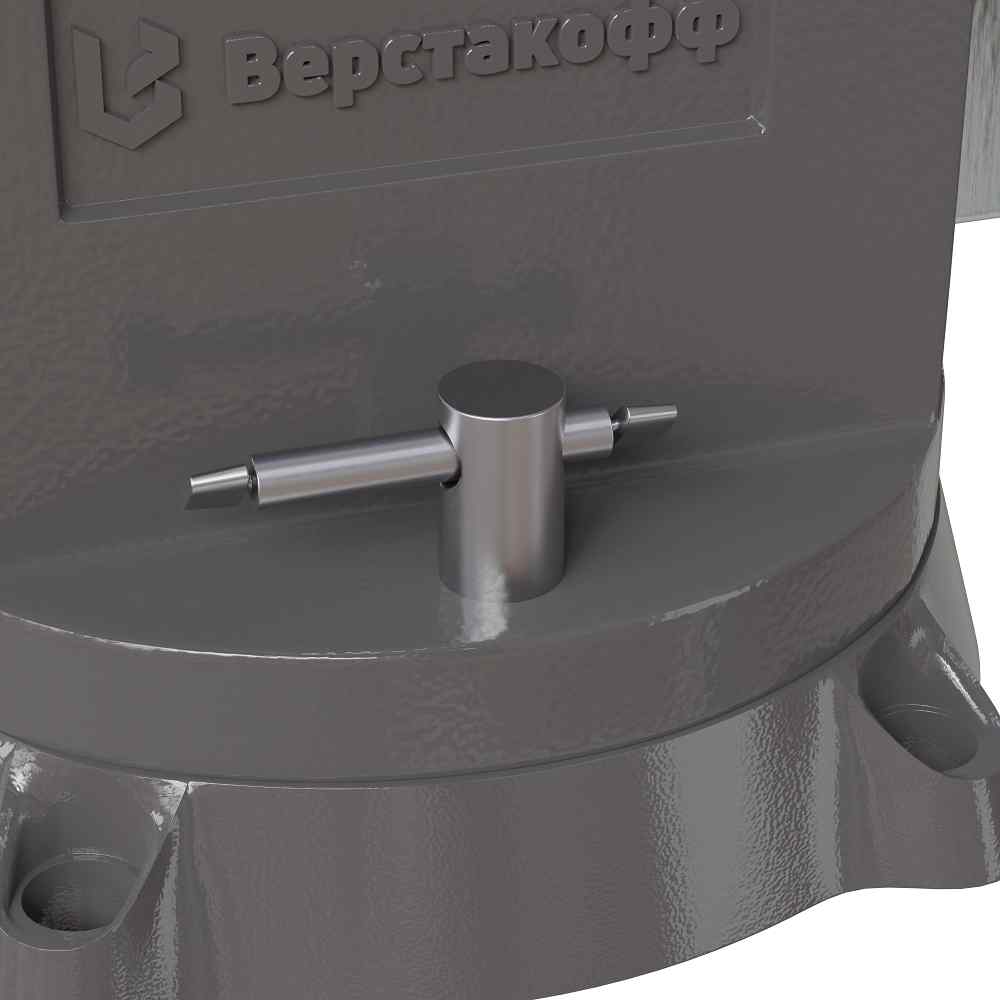 Тиски чугунные поворотные с наковальней Верстакофф M 125 BV-125 - Вид №3