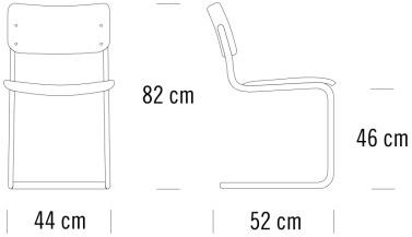 Thonet Консольный стул с сиденьем и спинкой из фасонной фанеры S 43 sun-id-1388329 - Вид №10