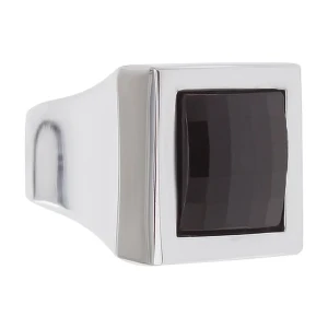 Мебельная ручка-кнопка RC425CP/CrBl.4 металл цвет глянцевый хром 18351706 STLM-2134678