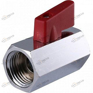 Кран шаровый STOUT ВВ Mini 1/2" стандартный проход, флажок SVB0021000015