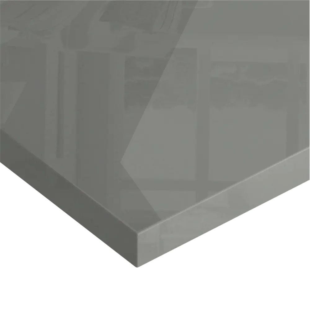 Фасад кухонный DELINIA ID Аша грей 32.8×76.5 см - глянцевый ЛДСП 85036542 STLM-0876508 - Вид №3