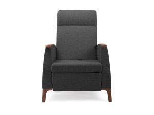 Тканевое кресло с подставкой для ног