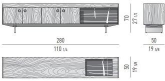 Minotti Комод из дерева и мрамора сахар-нуар Boteco sun-id-1483166 - Вид №13