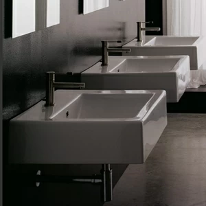 8025B Подвесная раковина настенная овальная Scarabeo Ceramiche  белая