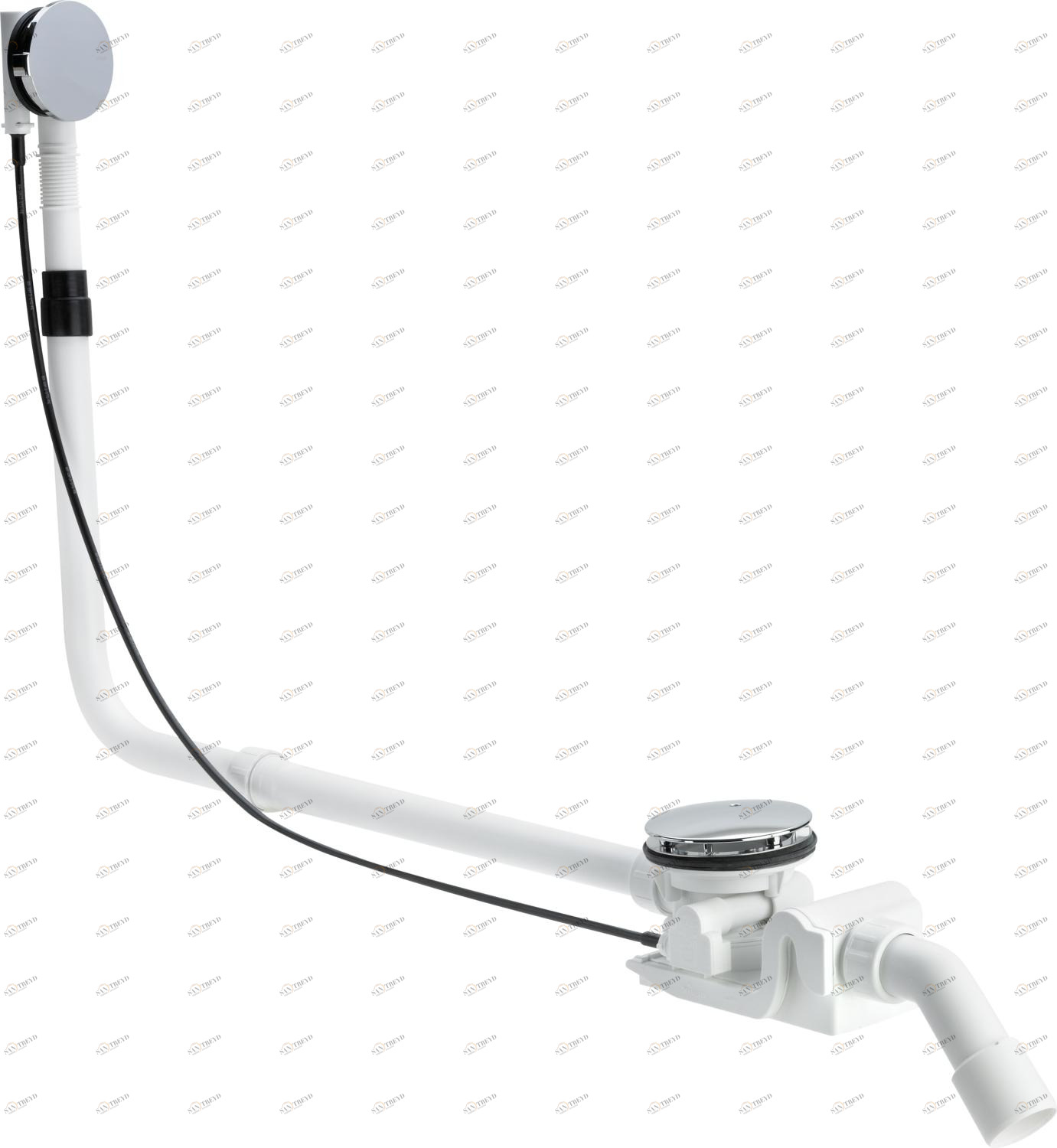 Канализационная арматура  Сифоны для ванн и душевых поддонов  Сифоны для ванн  Не содержит/в комплект не входит: VIEGA 684 754 1) Модель 6143.12 Santreyd 