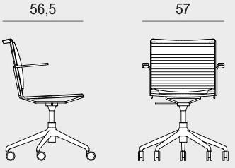 Viganò Регулируемое по высоте офисное кресло из ткани Winner sun-id-1510649 - Вид №6