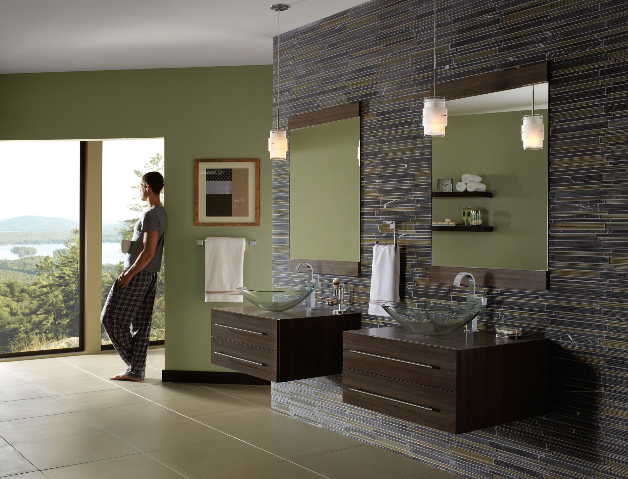 753LF-CZ Смеситель для ванной комнаты с одной ручкой Delta Faucet Vero Шампанское бронза - Вид №3