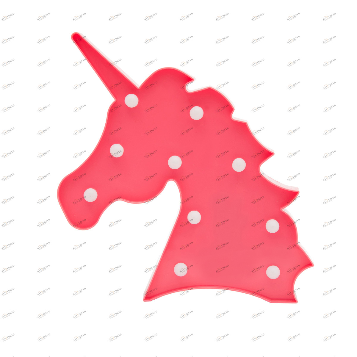 Ночник детский "Розовый единорог" (голова) LITTLE LOVELY COMPANY  281700 Розовый Santreyd 