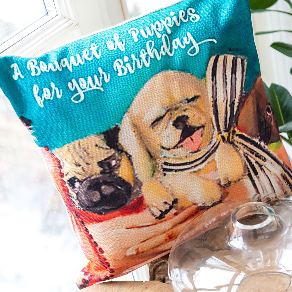 28199904 Арт-подушка «Букет на день рождения» Object Desire  - Вид №2