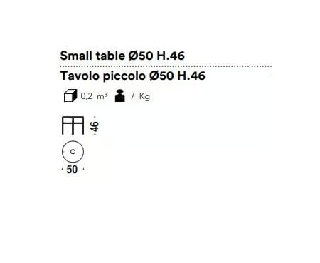 Круглый стол из полиэтилена In Stock Moroso ARCH-00089975 - Вид №1