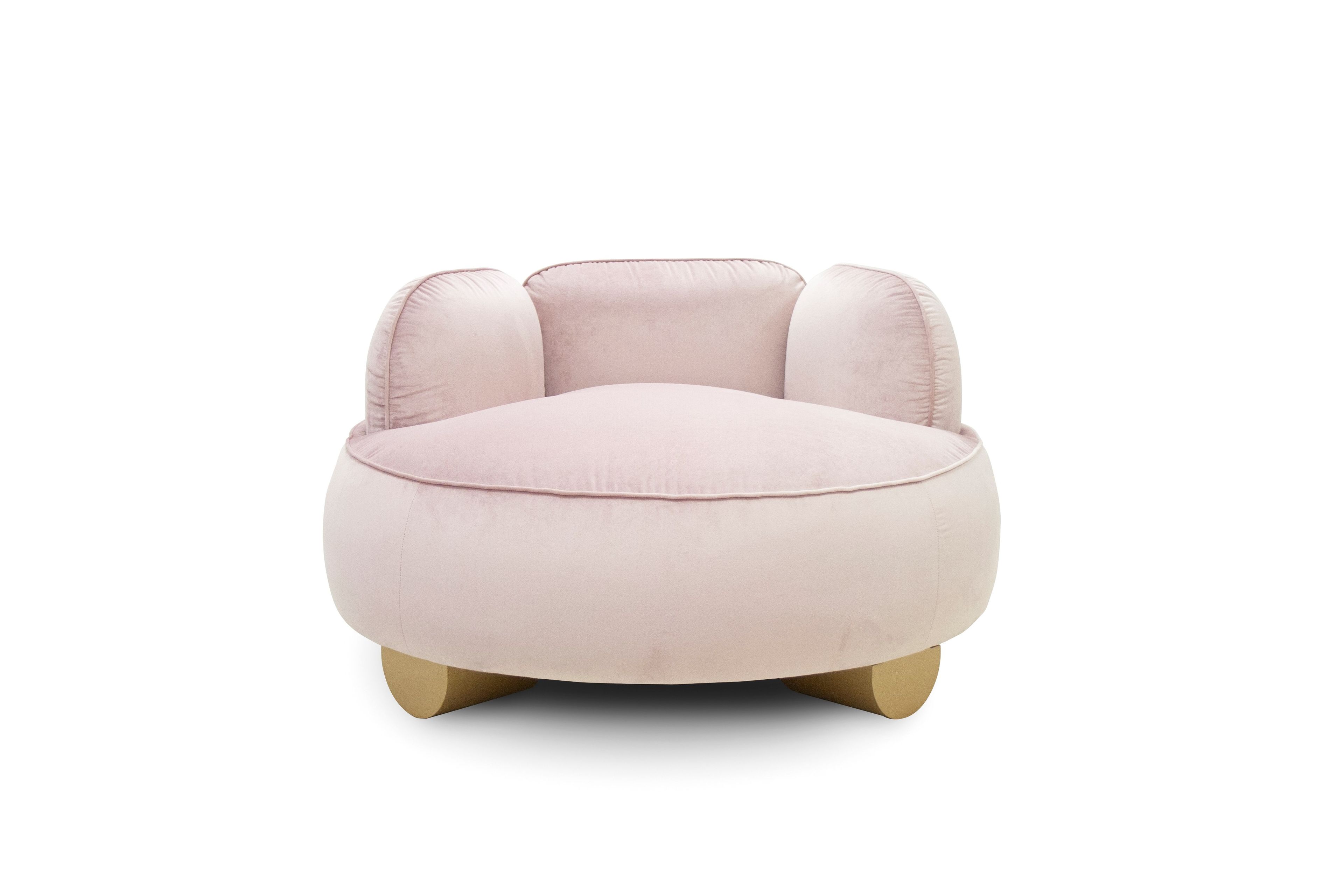 Бархатный изогнутый диван CREARTE COLLECTIONS Lab Cotignac ARCH-00088287 - Вид №9