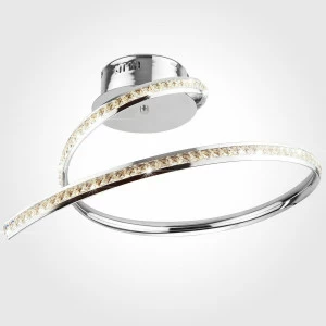 Потолочный светодиодный светильник Eurosvet Ilana 90045/1 хром EUROSVET ILANA 202264 Прозрачный;хром