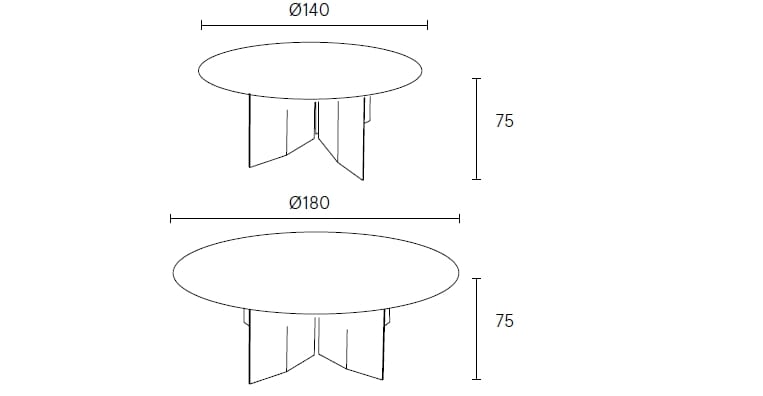 Круглый деревянный стол ALBEDO PRAIA ROUND ARCH-00075267 - Вид №6