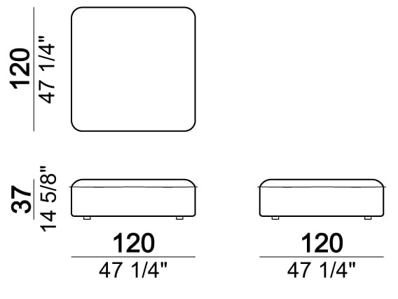 2-местный тканевый диван Arketipo BACK PACK ARCH-00107213 - Вид №11