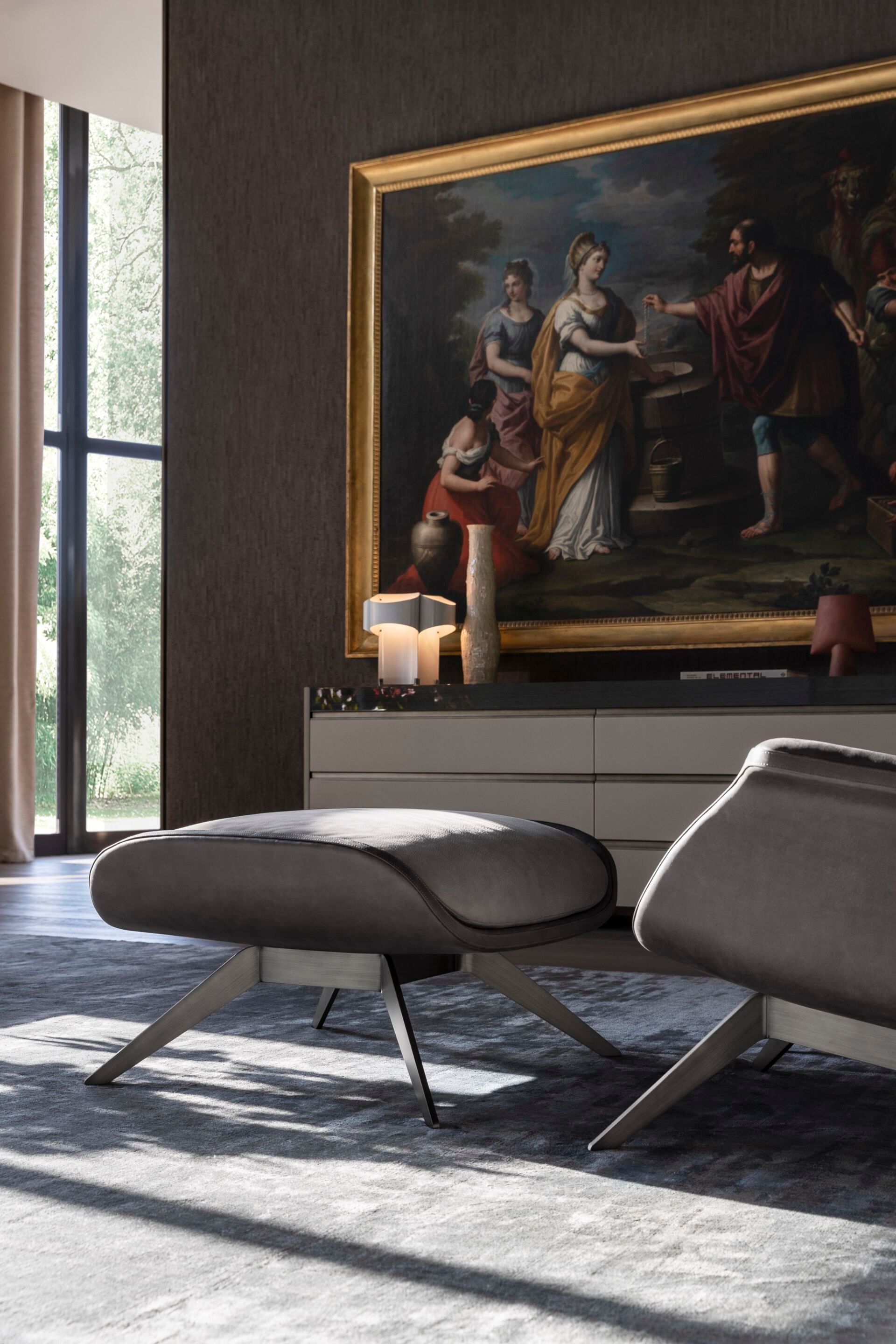 Кожаное кресло с подлокотниками OAK Metronome ARCH-00083367 - Вид №8