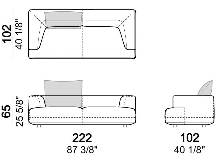 2-местный тканевый диван Arketipo Starman ARCH-00105996 - Вид №1
