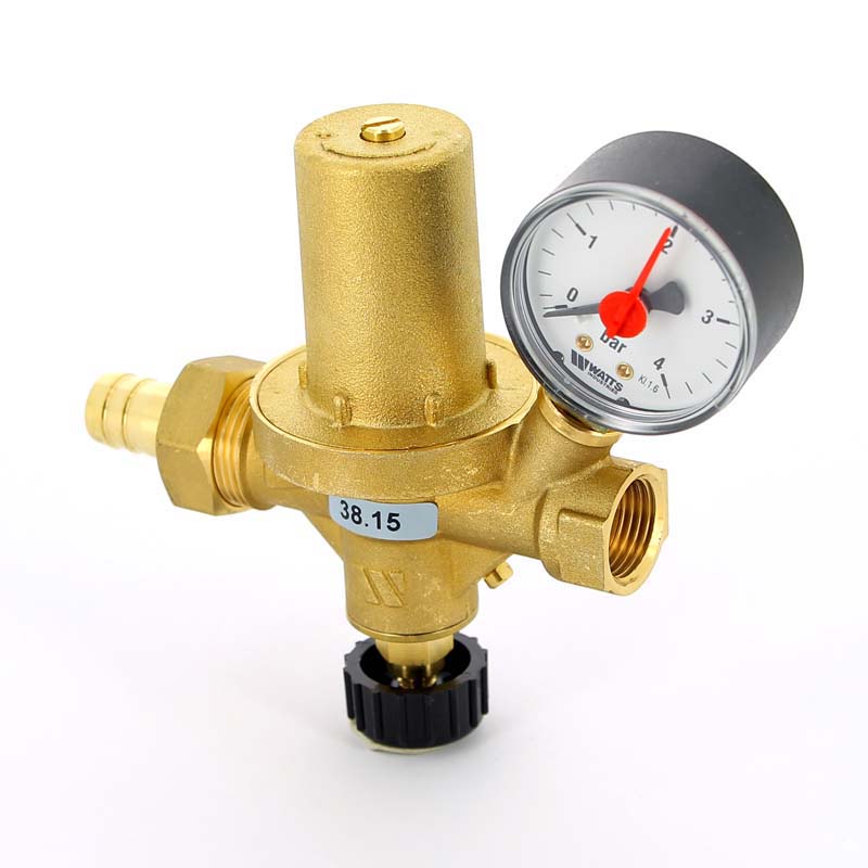 Клапан подпиточный ALOMD 1/2" со штуцером с манометром 50 мм WATTS 10004890 - Вид №1