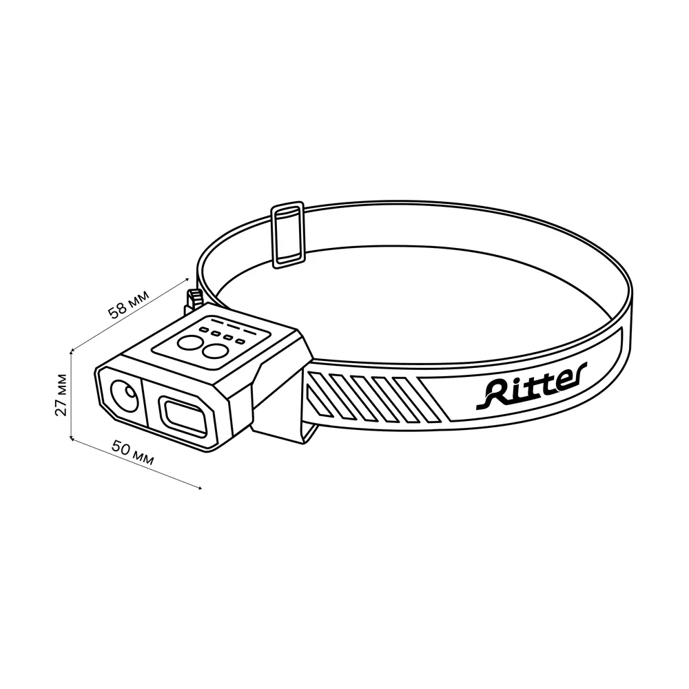 Налобный фонарь Ritter с регулируемой яркостью и длительной работой 88958393 STLM-1488064 - Вид №10