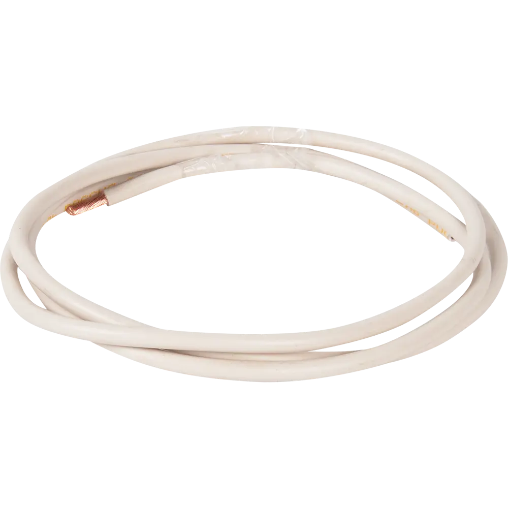 Провод Electraline ПУГВ 1x4 мм на отрез ГОСТ цвет белый 82532340 STLM-2179394  - Вид №1