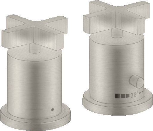 39480800 Термостатический смеситель для ванны на 2 отверстия с поперечными ручками AXOR CITTERIO