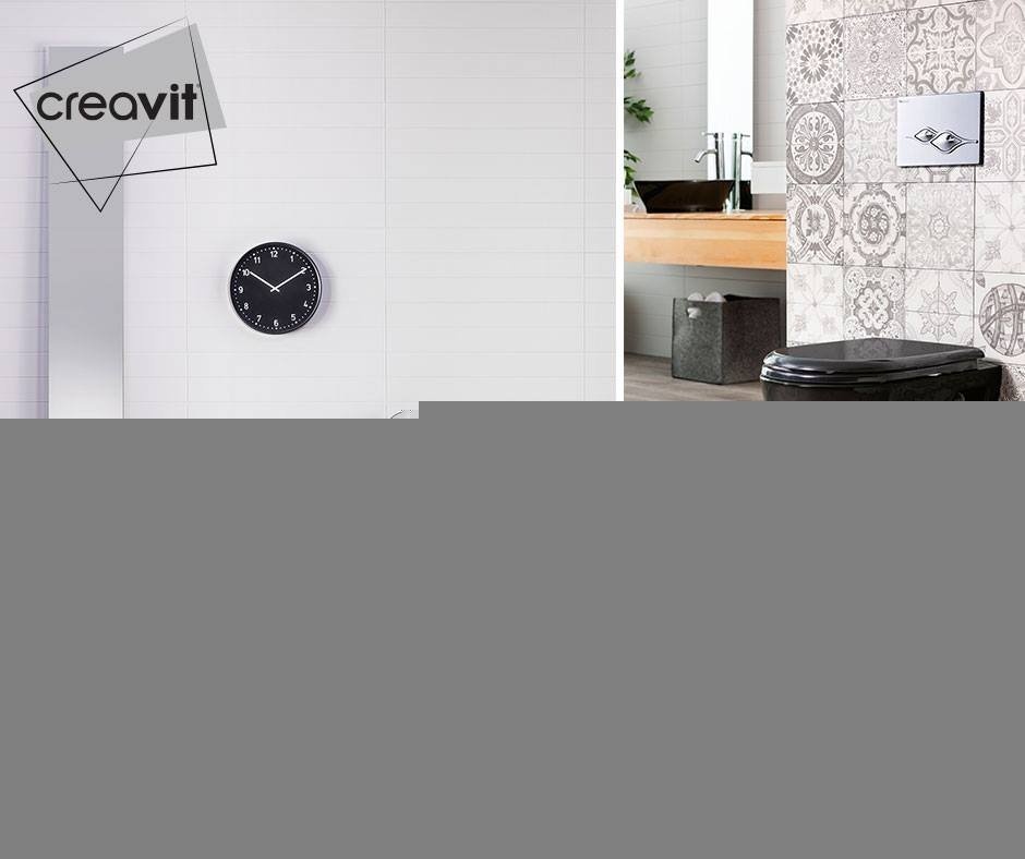 TP149-00SI00E-0000 Раковина TP149.4 сердце ЧЕРНАЯ Creavit  - Вид №2