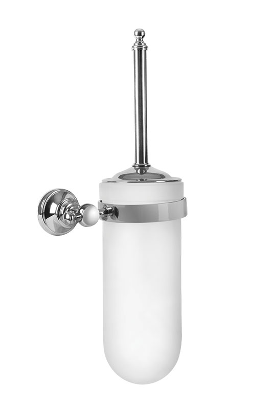 140110010 Ершик для унитаза Luna хромированный со стеклом Eca  - Вид №1