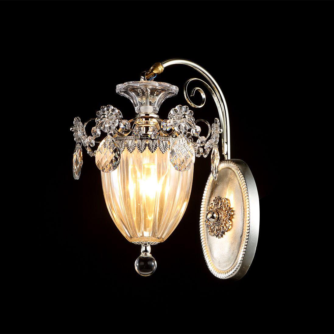 Бра Lightstar Schon 790614 LIGHTSTAR ПОД СТАРИНУ, ФЛОРИСТИКА, ФОНАРЬ 078287 Прозрачный;серебро  - Вид №2