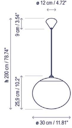 BOVER Подвесной светильник уличный со светодиодом Elipse sun-id-1401479 - Вид №2