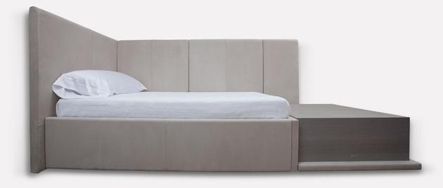 MORADA Полуторная односпальная кровать из нубука  Arrazzo bedtws  - Вид №1