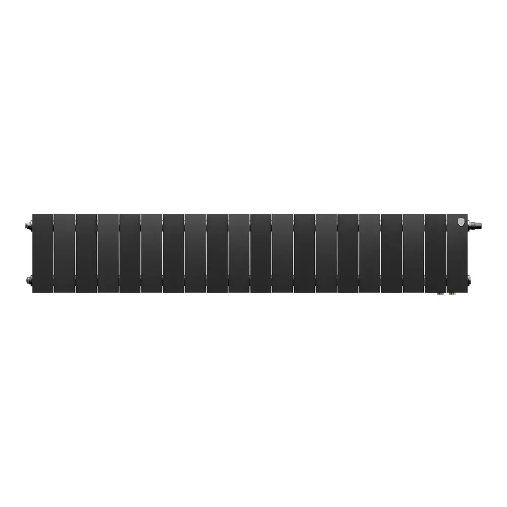 Радиатор секционный Royal Thermo PianoForte VDR80 200/10 20 секций нижнее правое подключение биметалл черный 89408790 STLM-2052204 