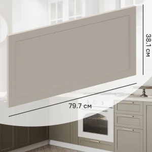 Фасад для кухонного шкафа Ньюпорт 79.7x38.1 см Delinia ID МДФ цвет топо 82010419 STLM-2172250