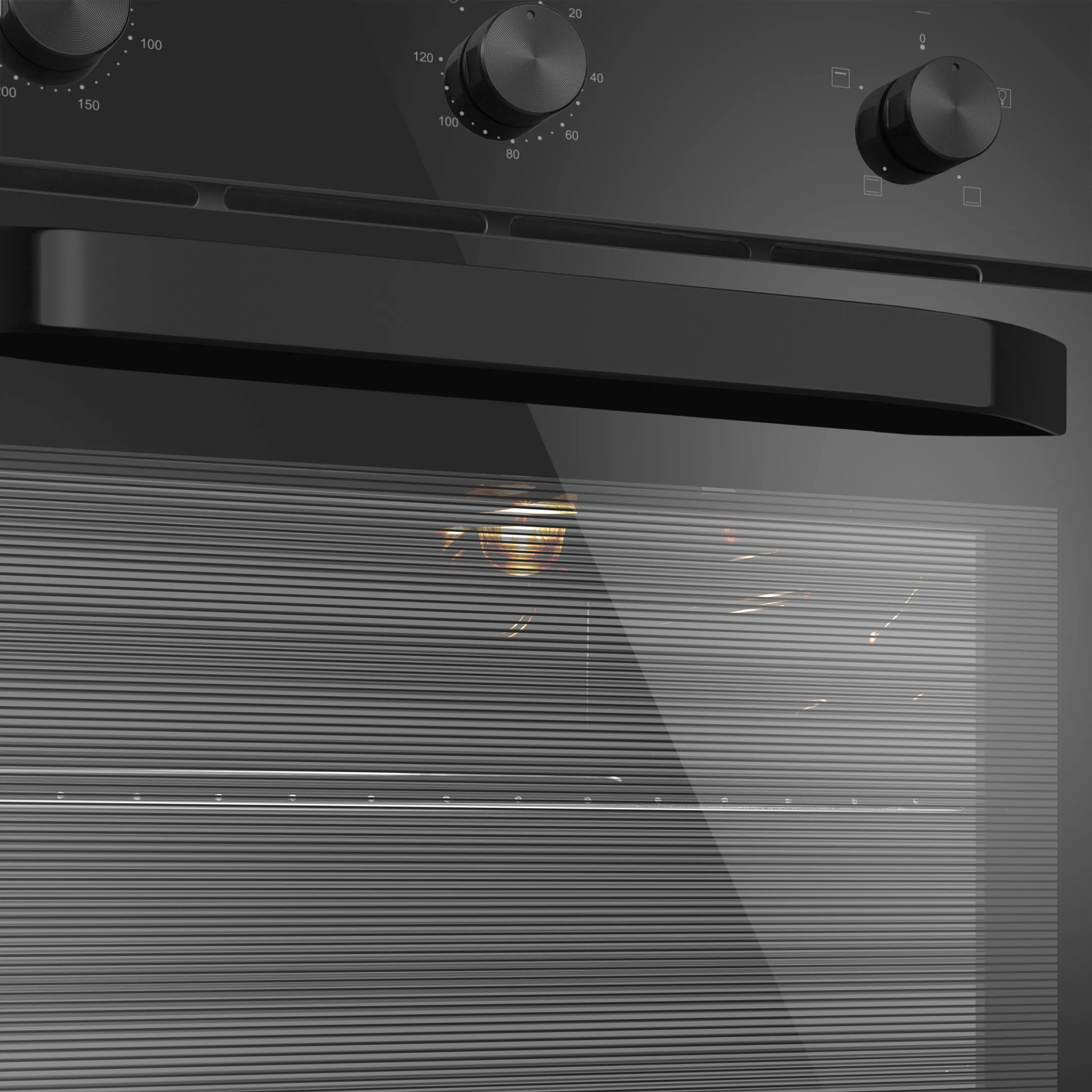 9168825 Электрический духовой шкаф Meferi MEO604BK LIGHT черный STDN-0043948 - Вид №12