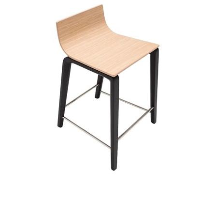 Andreu World Барный стул из дуба Lineal sun-id-1346846 - Вид №2