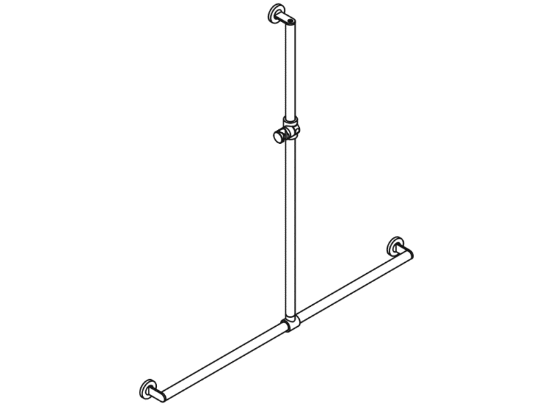 900.35.402XA Поручень для душа с выдвижным держателем для душа HEWI Greifen  - Вид №3