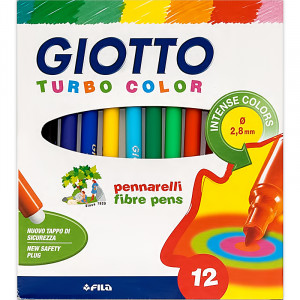 416000 Набор фломастеров 12 цв в картонной упаковке Fila Giotto