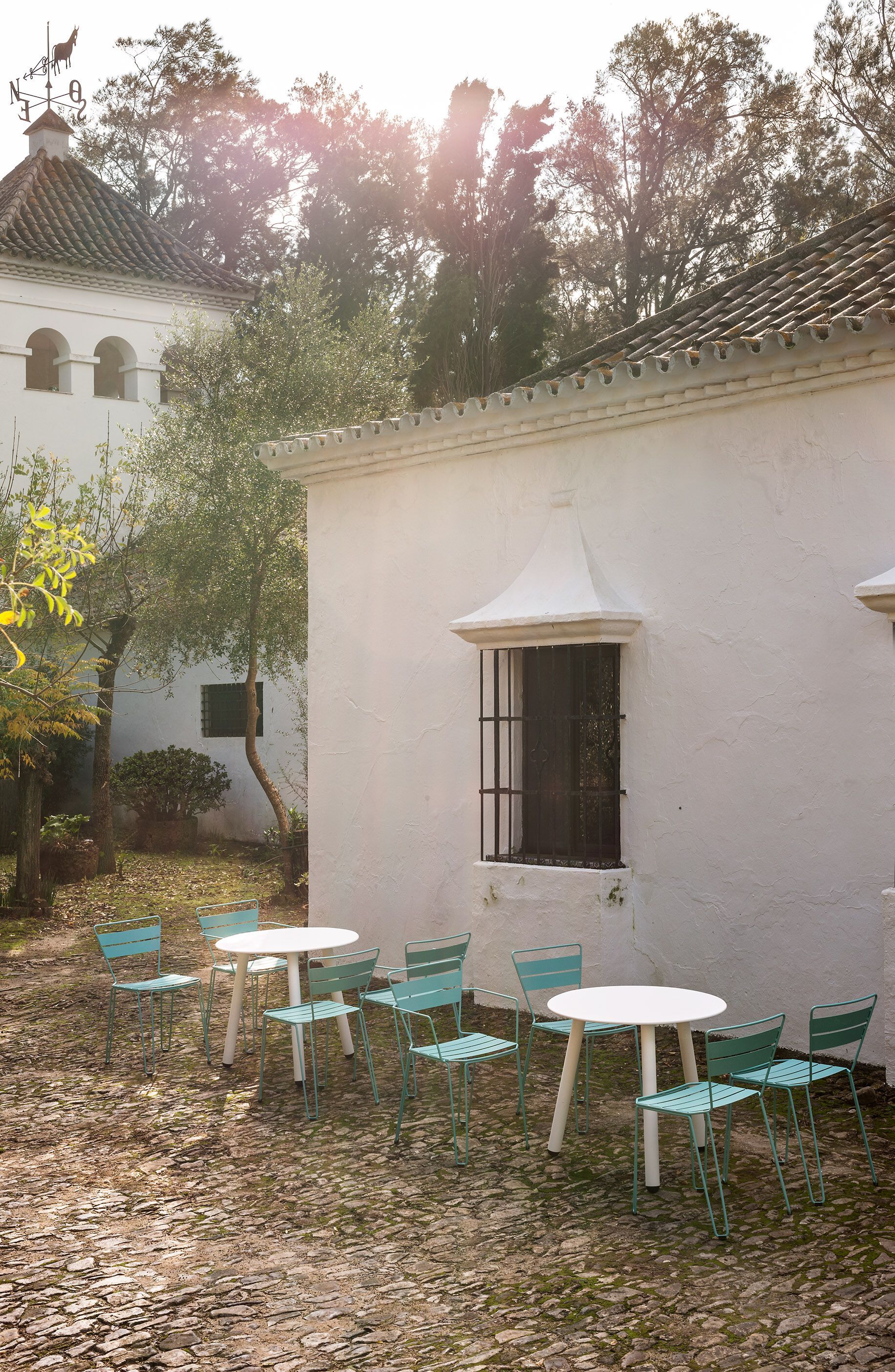 Стальной садовый стул с подлокотниками iSimar Майорка ARCH-00026710 - Вид №3