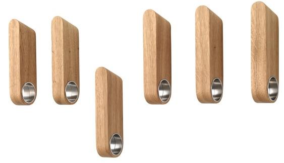 Schönbuch Настенная вешалка из нержавеющей стали и дерева Schonbuch sun-id-1381804 - Вид №2