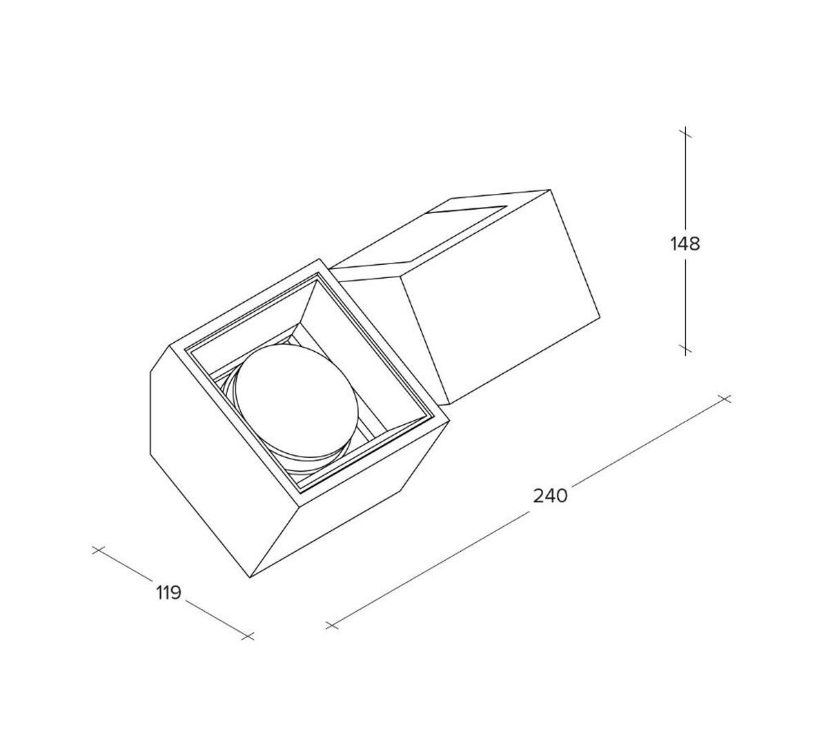Гипсовая настенная лампа Tecnico NASSO QUADRATA ARCH-00048493 - Вид №15