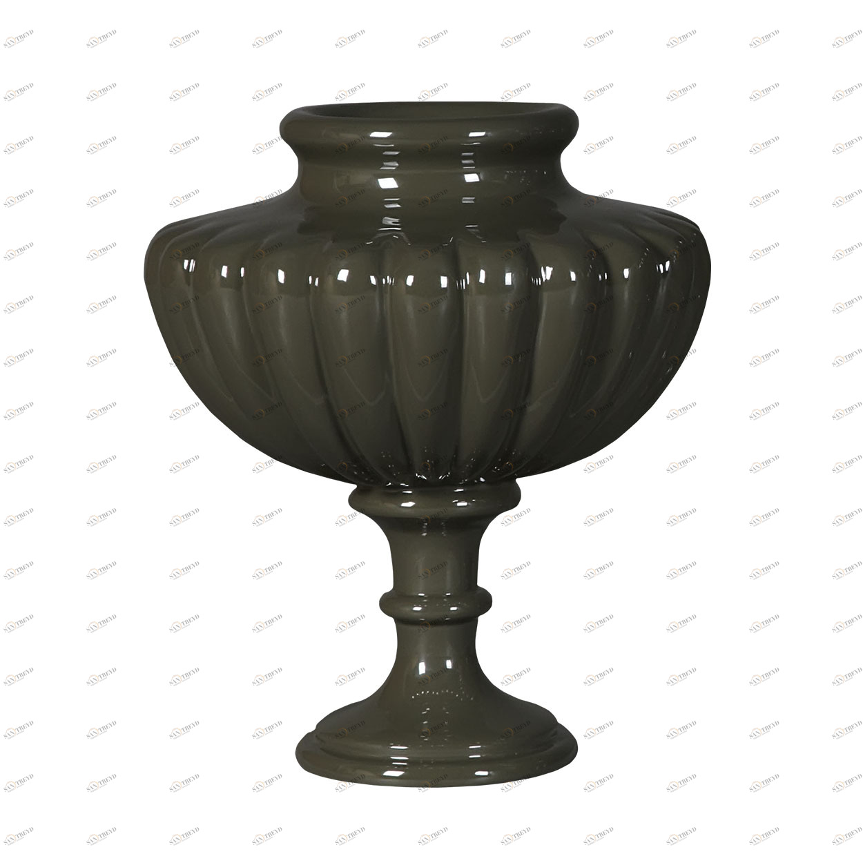 Ваза "Античная" 37,6х40,2 GARDA DECOR ДИЗАЙНЕРСКИЕ 209347 Черный 