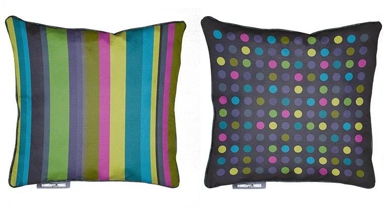 CONCEPTUWALL Подушка из ткани квадратная Rayures sun-id-1485987 - Вид №1