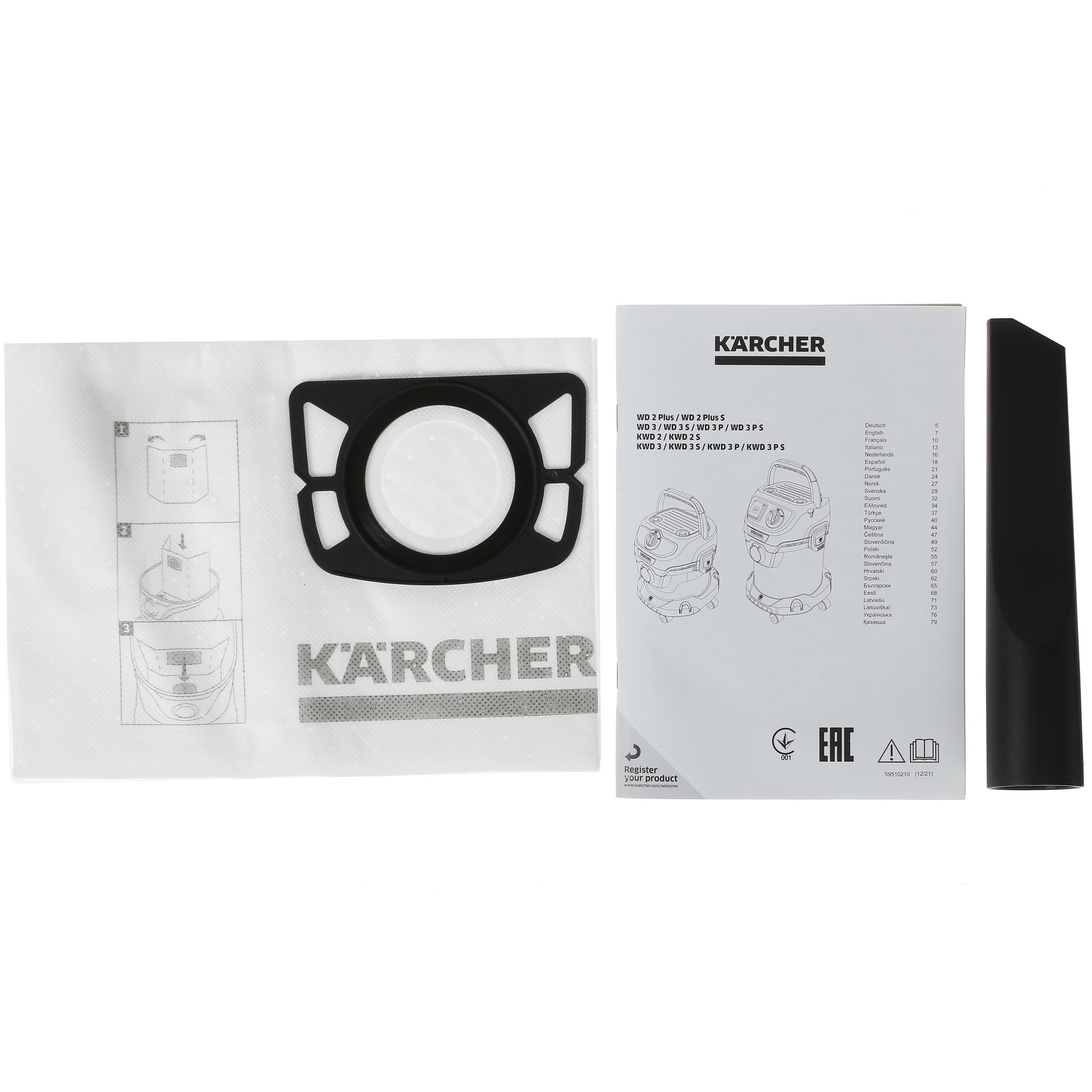 Хозяйственный пылесос  Karcher KWD 3 V-15/4/20 9903843 STDN-0094841 - Вид №11