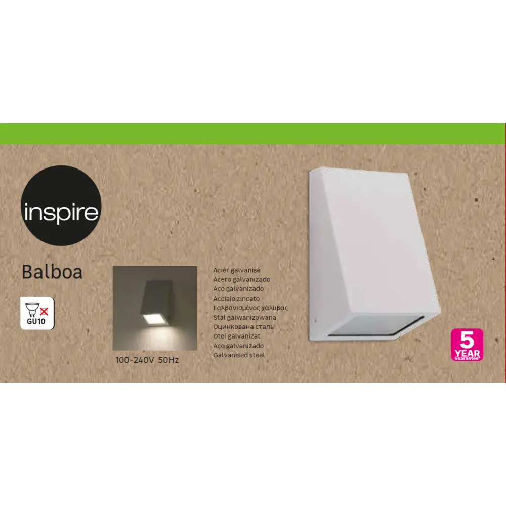 Светильник Inspire «Balboa» GU10 IP44 цвет серый, накладной 84693019 STLM-2177272  - Вид №2