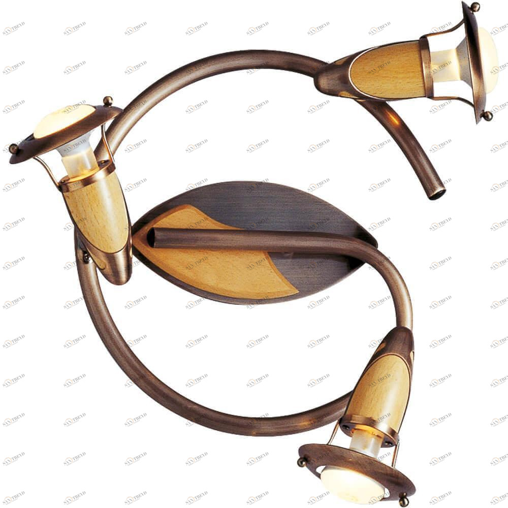 Спот настенный на 3 лампы коричневый Lord 5436-3 GLOBO LORD 00-3891035 Медь Ceramica Globo