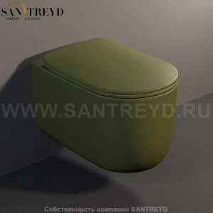531411 Подвесной унитаз настенный Зеленый Kerasan Nolita Италия