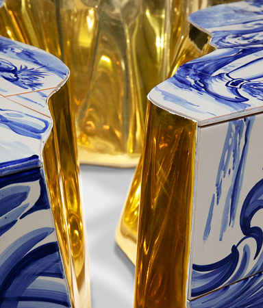 0-053 Центральный стол из плитки Lapiaz Boca Do Lobo  - Вид №17